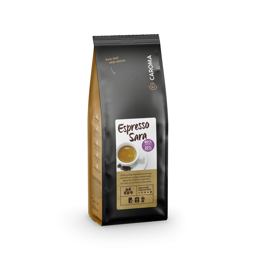 CAROMA EP-D-K-SA-250-BO - Caroma Espresso Sara Kaffeebohnen 250g