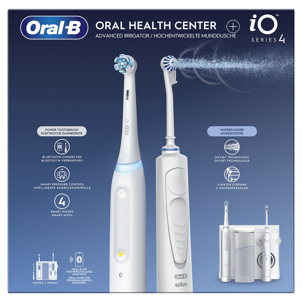 ORAL-B ORALCENTERIO4 - Oral-B Gesundheitscenter mit Spülung und Zahnbürste ORAL-B ORALCENTERIO4 - Oral-B Gesundheitscenter mit Spülung und Zahnbürste
