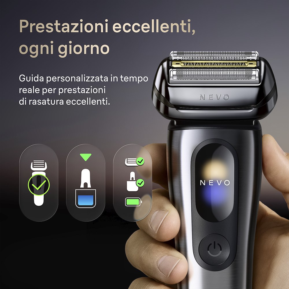 BRAUN NEVO11000C - Rasoio Elettrico Argento
