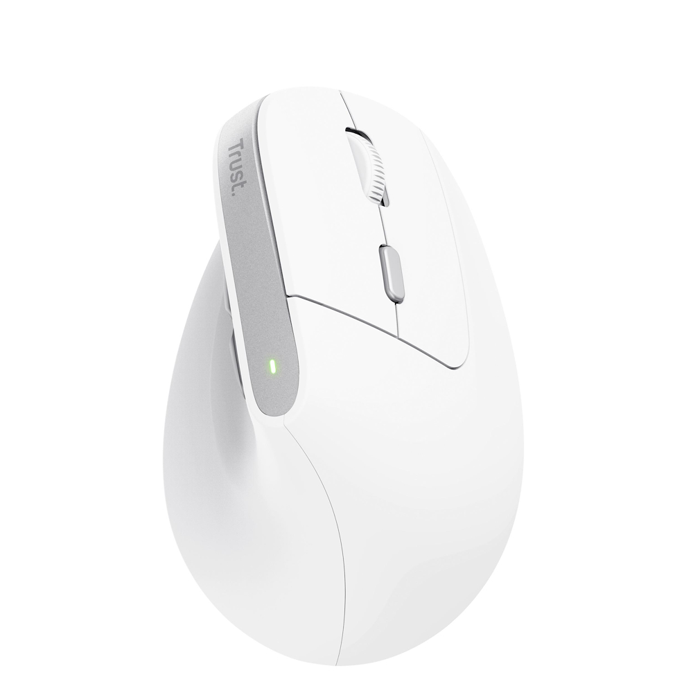 TRUST 25398 - Mouse wireless ergonomico bianco