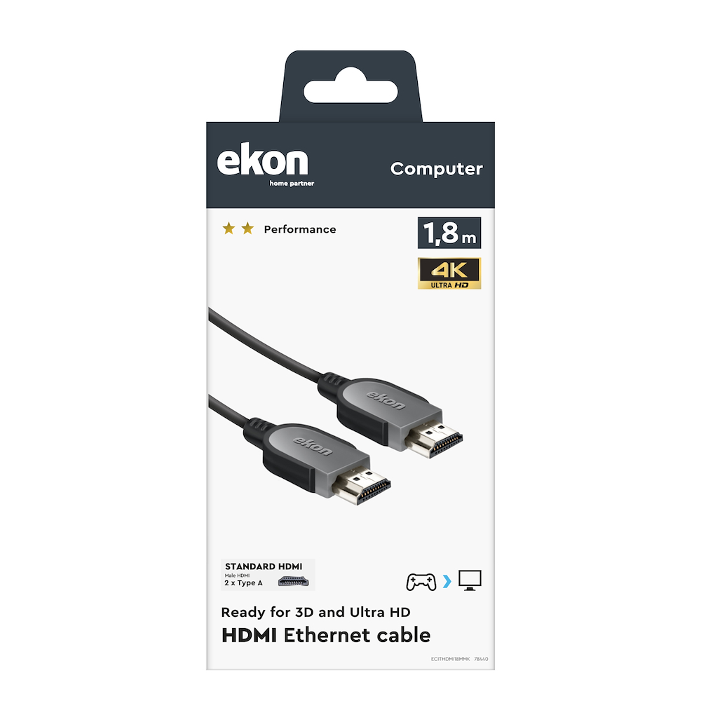 EKON ECITHDMI18MMK - HDMI-Kabel 1,8 m