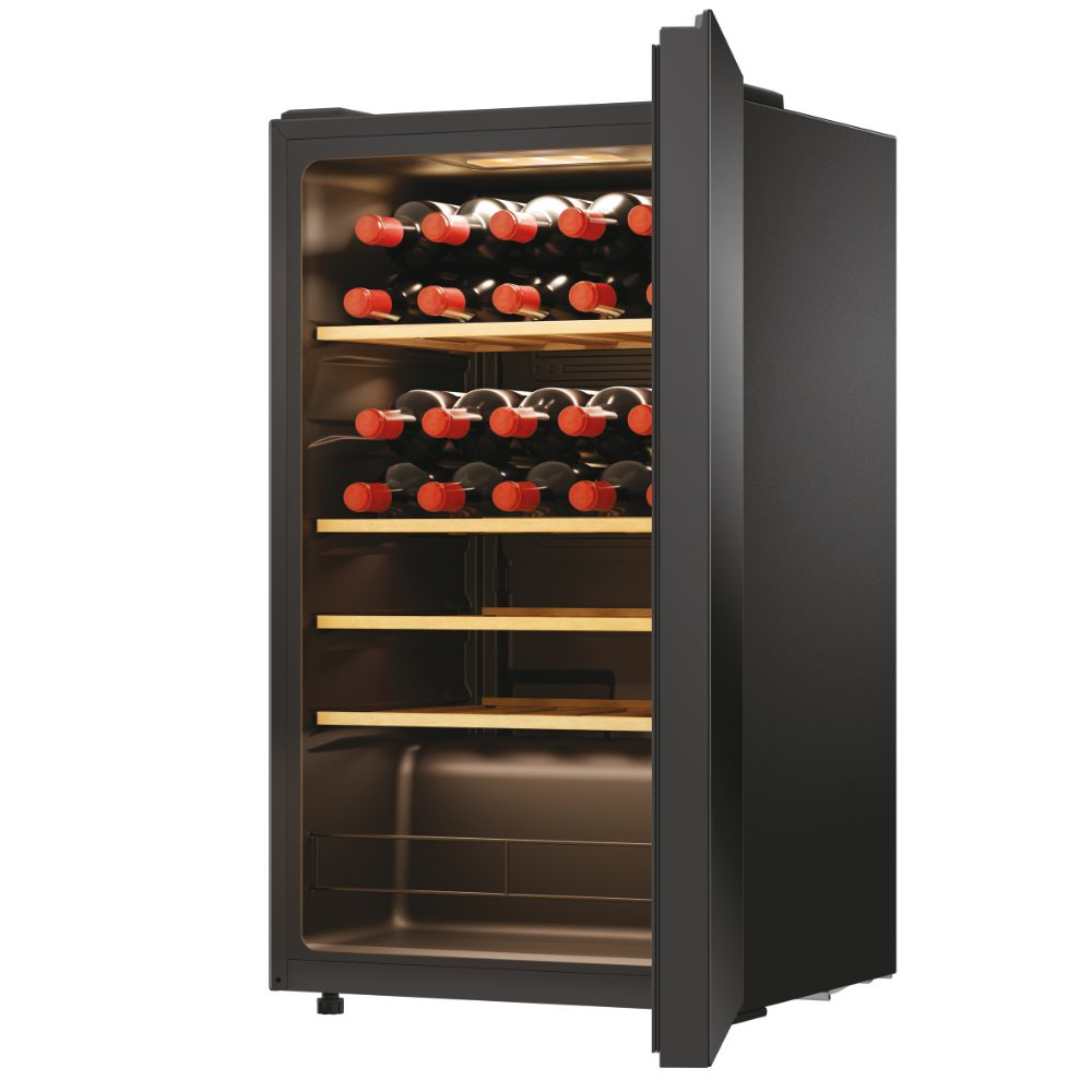 HAIER HWS34GGH1 - Weinkühlschrank 34 Flaschen Schwarz