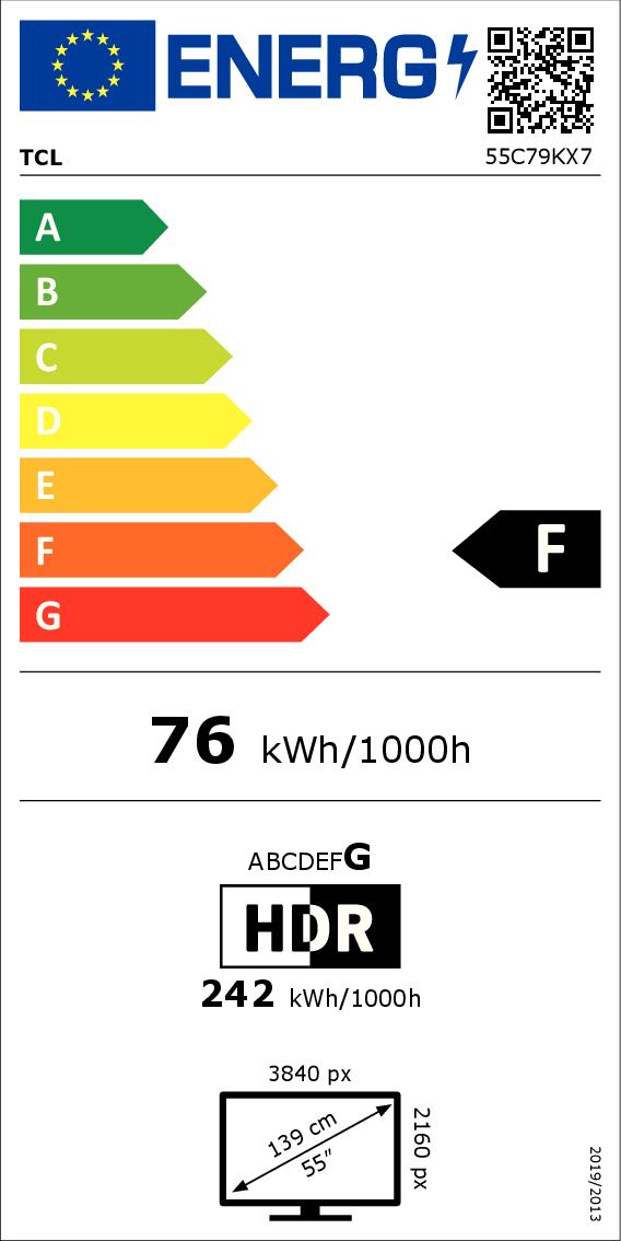 TCL 55C79K - Smart TV MiniLED 4K 55 Zoll