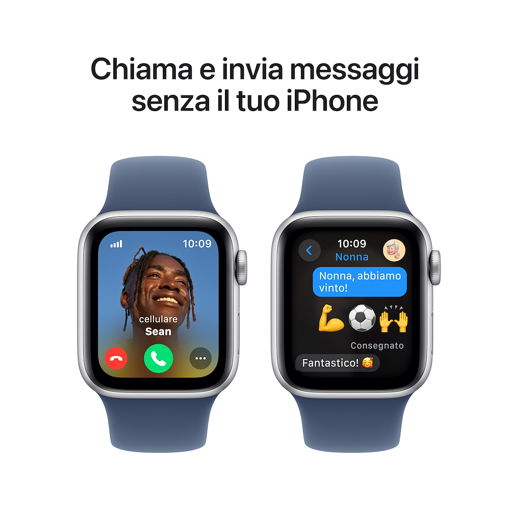 APPLE MXGF3QLA - Apple Watch SE GPS 40mm Silber Denim