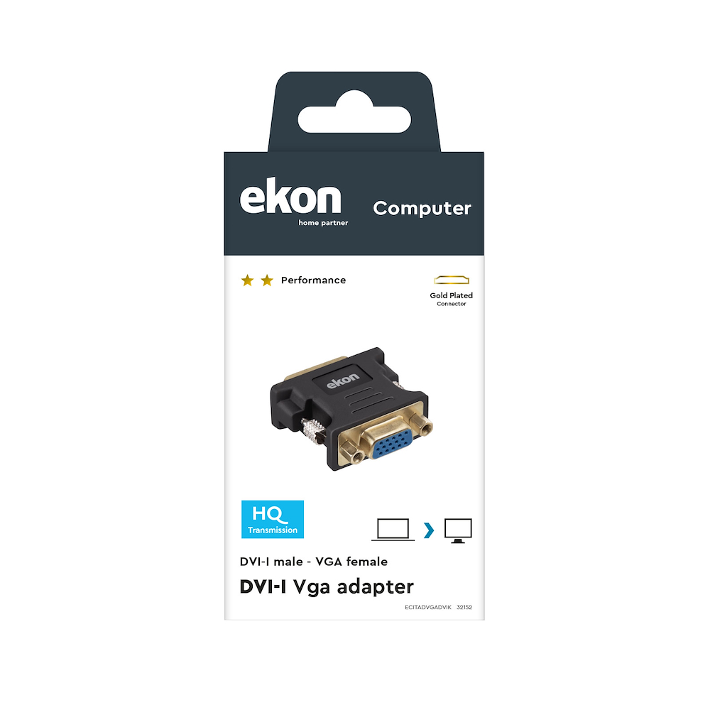 EKON ECITADVGADVIK - DVI-I zu VGA Adapter