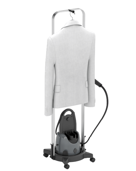 Laurastar 157.0045.898 - Carrello pieghevole per Izzi Steamer nero argento