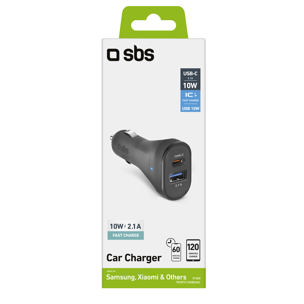 SBS TECRTC1USB2AUL - Auto Ladegerät USB und Type-C