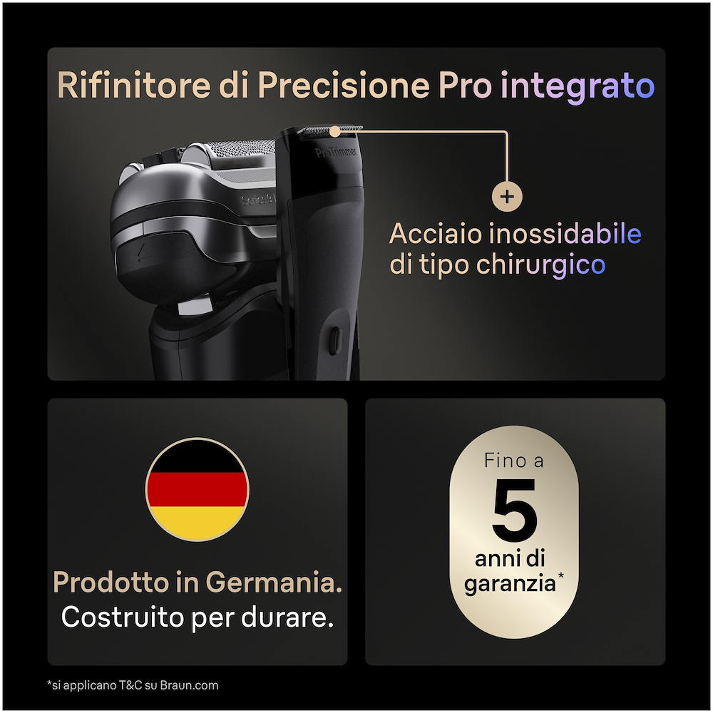 BRAUN 9600S - Elektrorasierer Schwarz