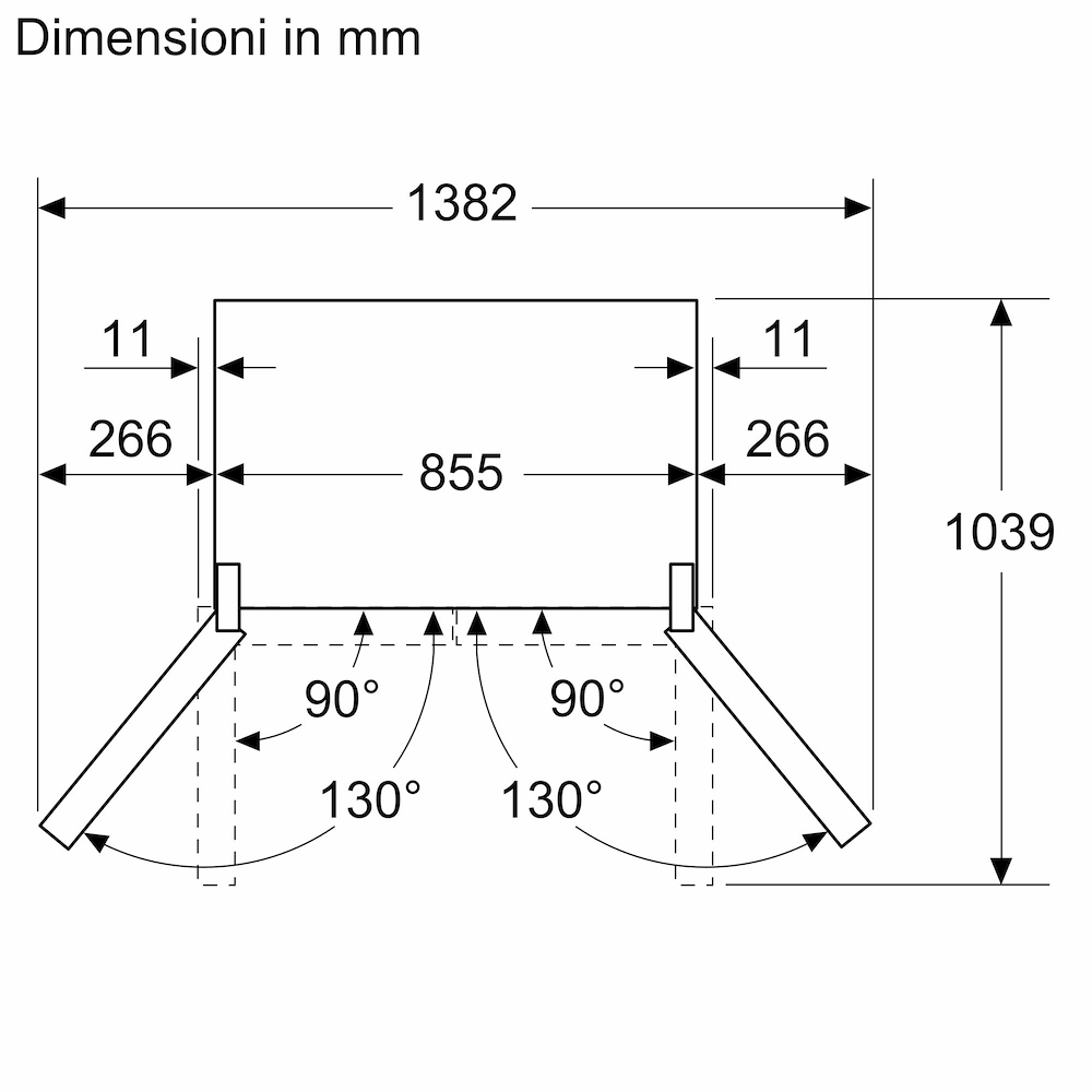 BOSCH KMC85LBEA - Bosch KMC85LBEA Multidoor Kühlschrank