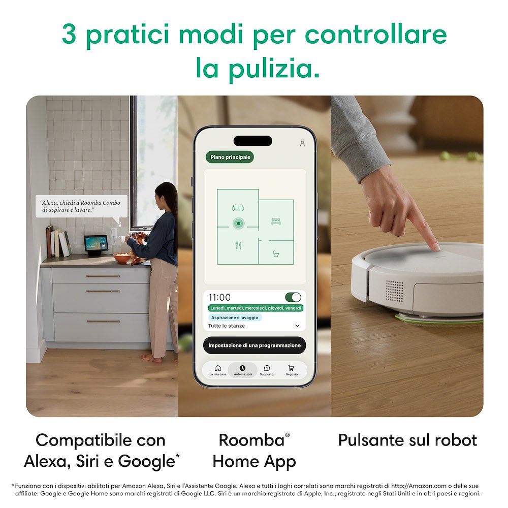 IROBOT ROOMBA 115 - Robot Aspirapolvere e Lavapavimenti