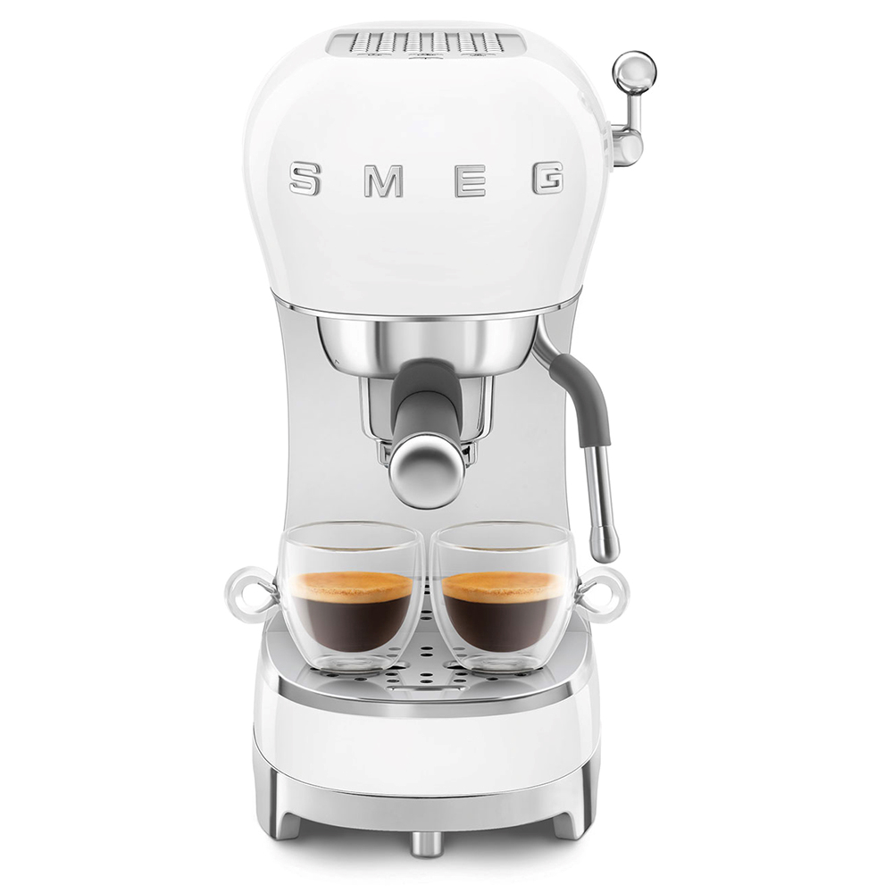 SMEG ECF02WHEU - Macchina da Caffè Espresso 50's Stil - Bianco