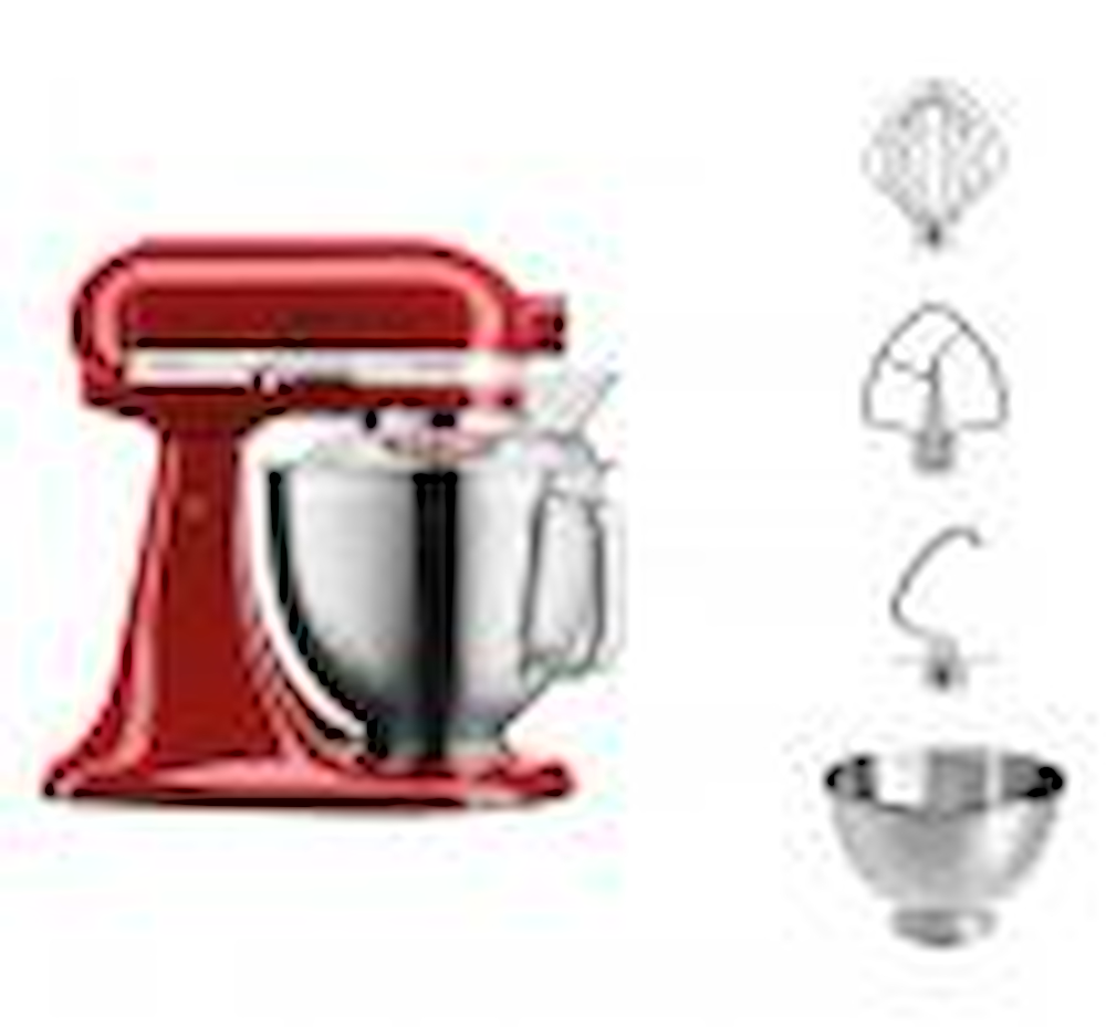 KITCHENAID 5KSM185PSEER - KÜCHENMASCHINE 300W 4.8L mit Zubehör aus Edelstahl