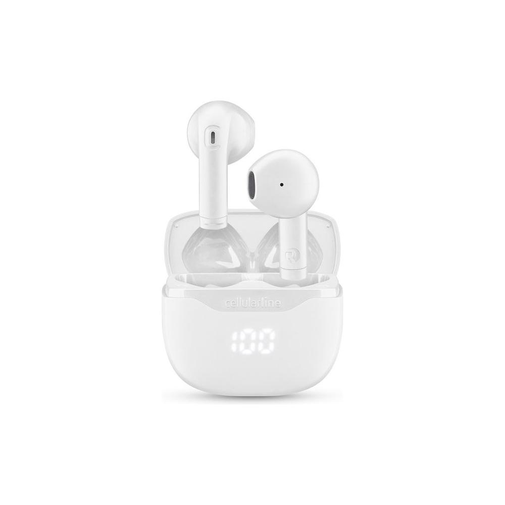 CELLULAR LINE BTCORETWSW - Auricolari Bluetooth In-Ear Bianco