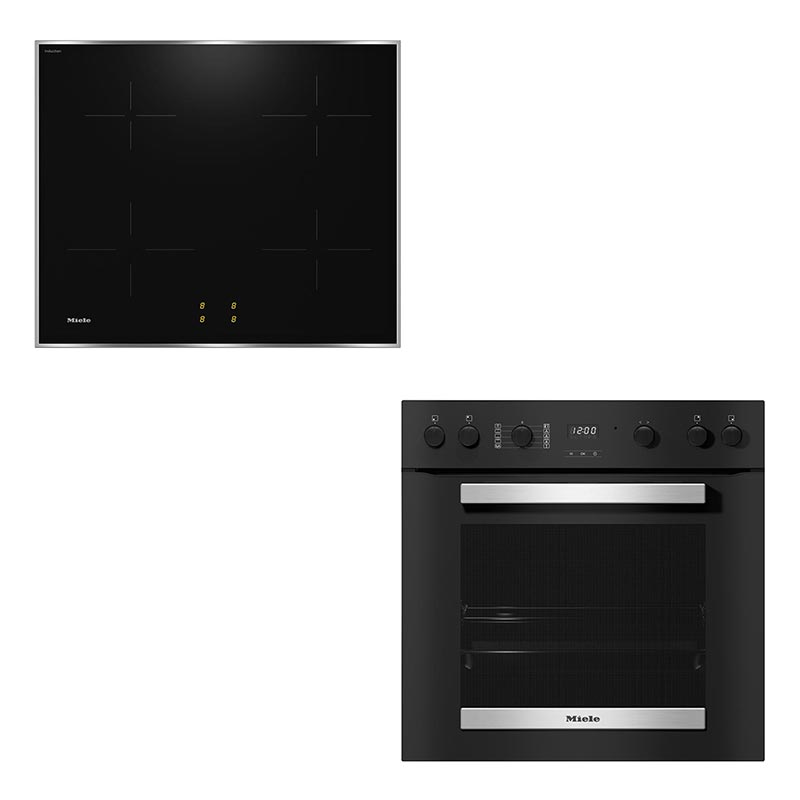MIELE MOBILIERI H2455IOBSW+KM7061FR - Set forno a induzione