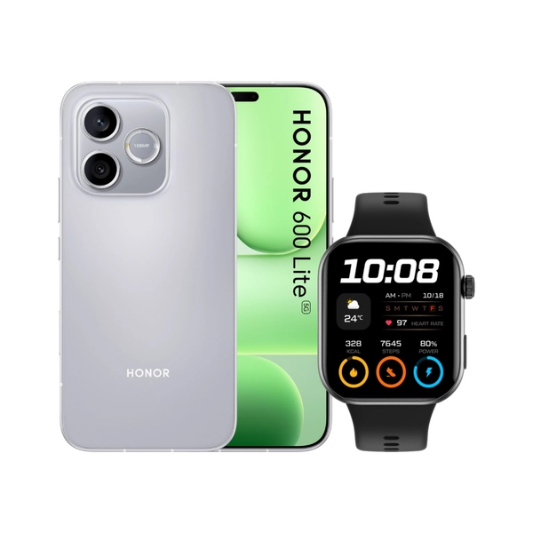 HONOR 600 LITE 5G VELVET GREY SMARTPHONE 6.6" + CHOICE WATCH 2I BUNDLE