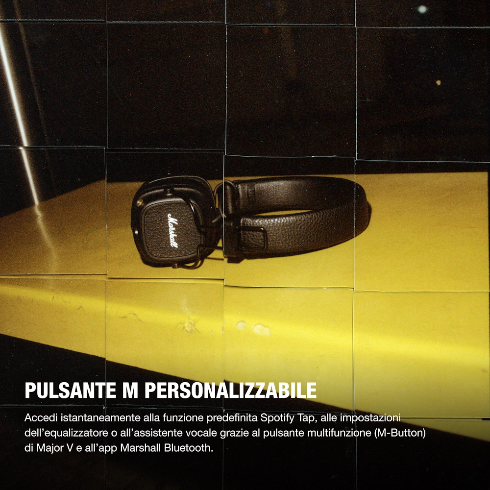 MARSHALL 1006832 - Cuffia Bluetooth Marshall Major V Nera