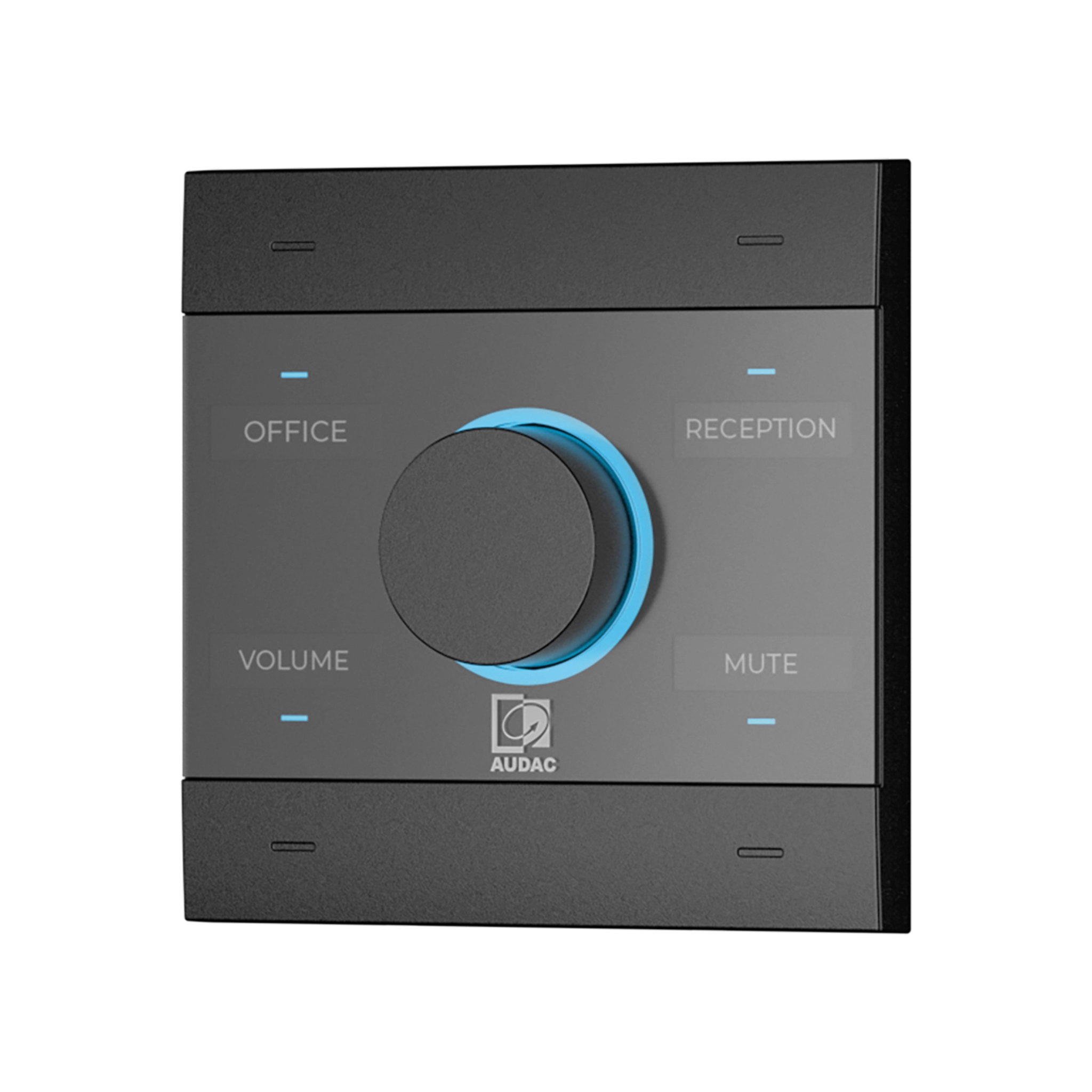 AUDAC NCP105/B - NCP105/B Netzwerk-Wandbedienfeld schwarz