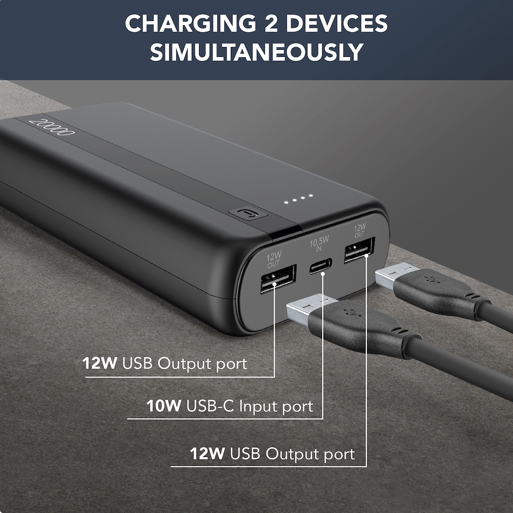 CELLULAR LINE PBENTRY20000K - Power Bank 20000mAh USB-C