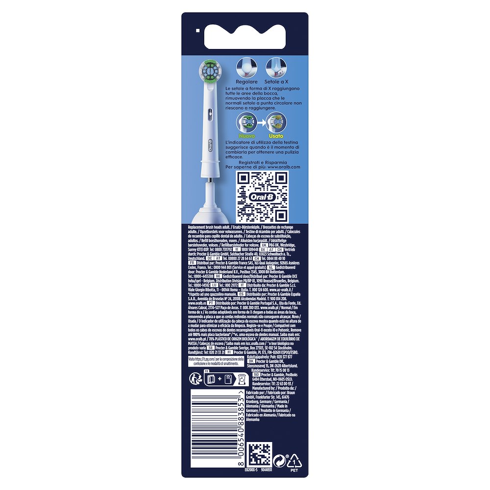 ORAL-B 80730870 - Testine Di Ricambio Pro