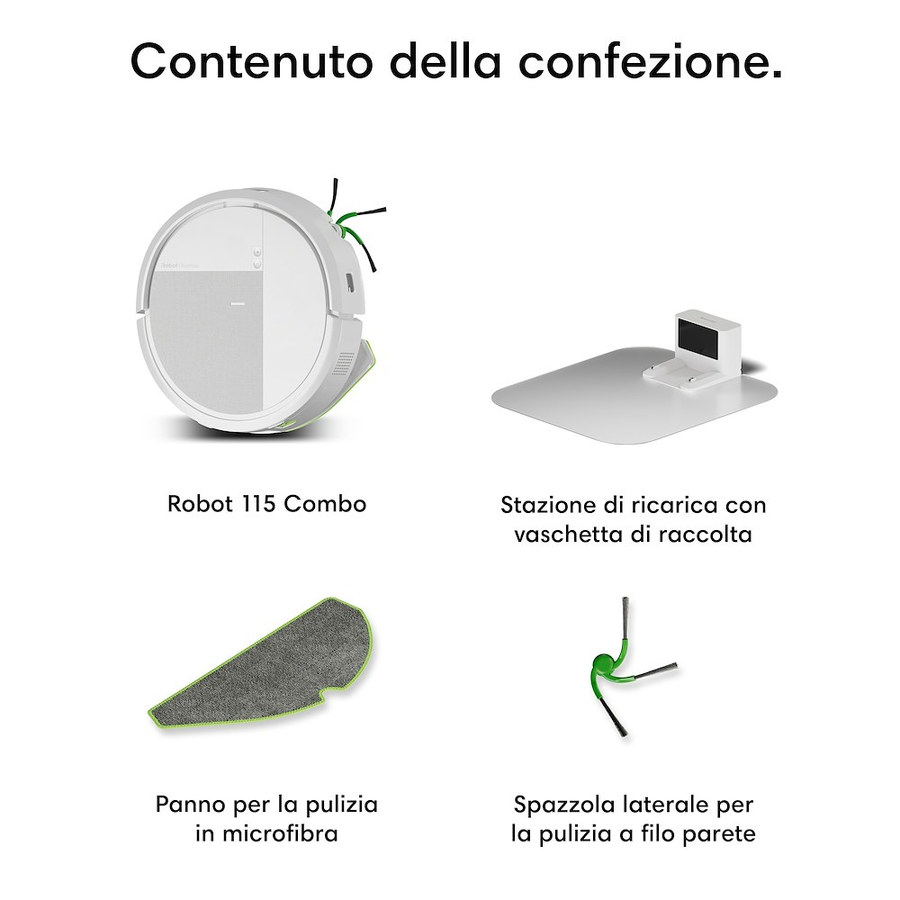 IROBOT ROOMBA 115 - Robot Aspirapolvere e Lavapavimenti