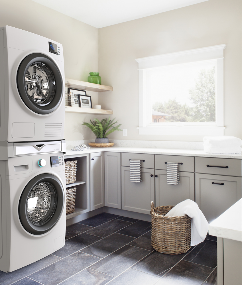 MELICONI 656123 - Überbau-Kit für Waschmaschine und Trockner