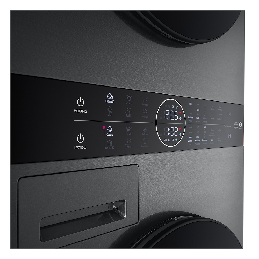 LG WT1210BBF - Waschturm 12/10kg Wi-Fi Schwarz