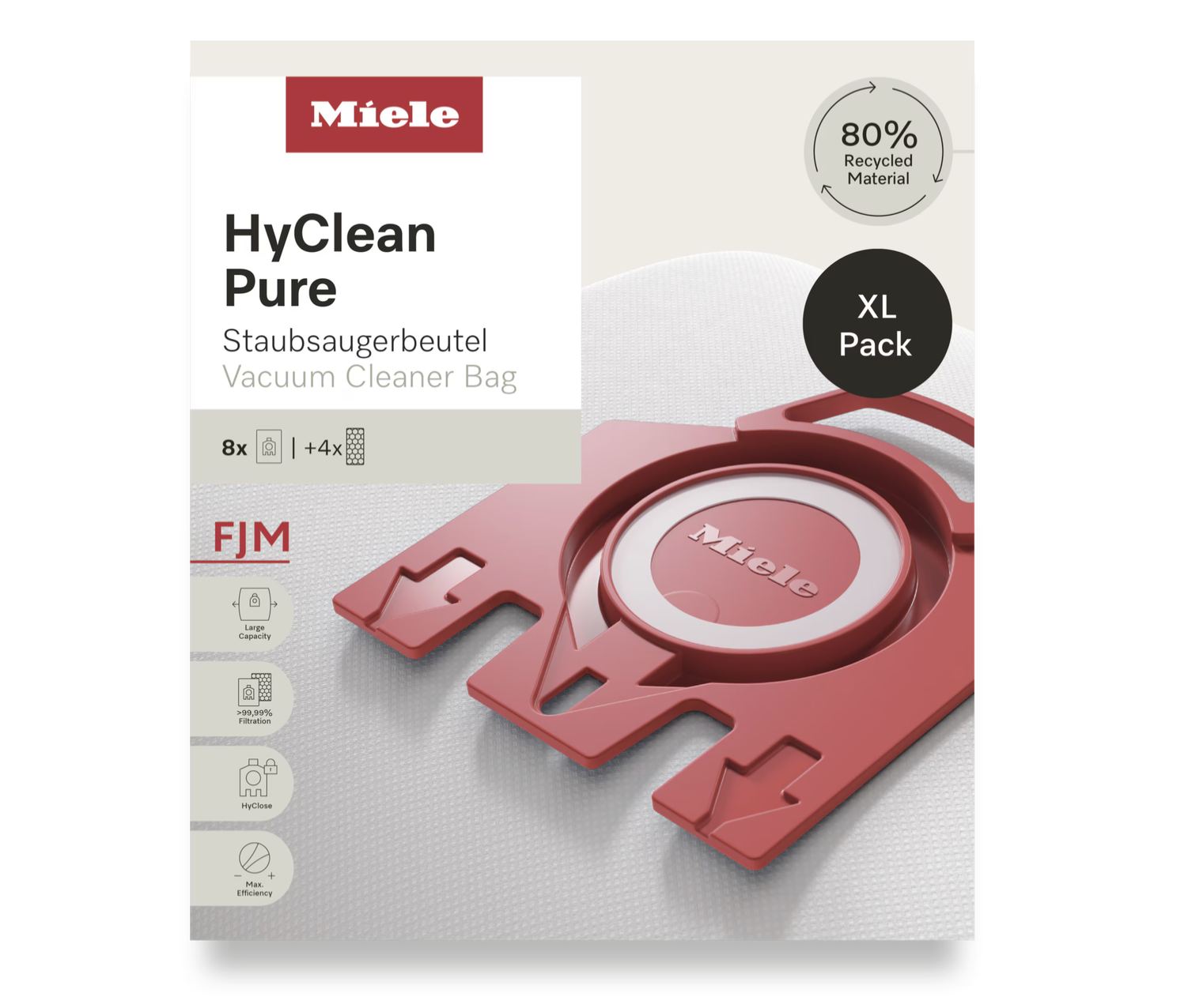 Miele 12498160 - Sacchetti FJM XL HyClean Pure
