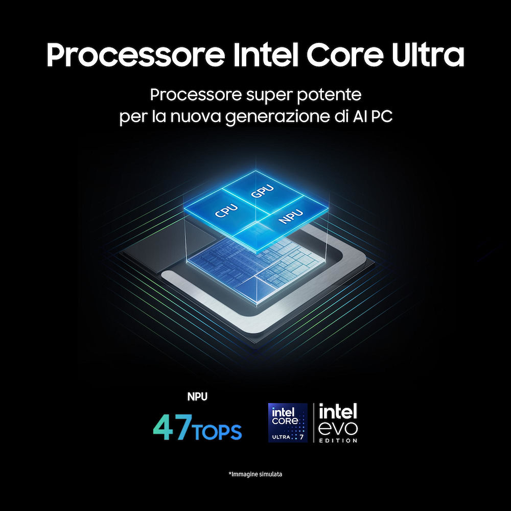 SAMSUNG NP960QHAKG1IT - Laptop 2 in 1 Samsung Galaxy Book5 Pro 360