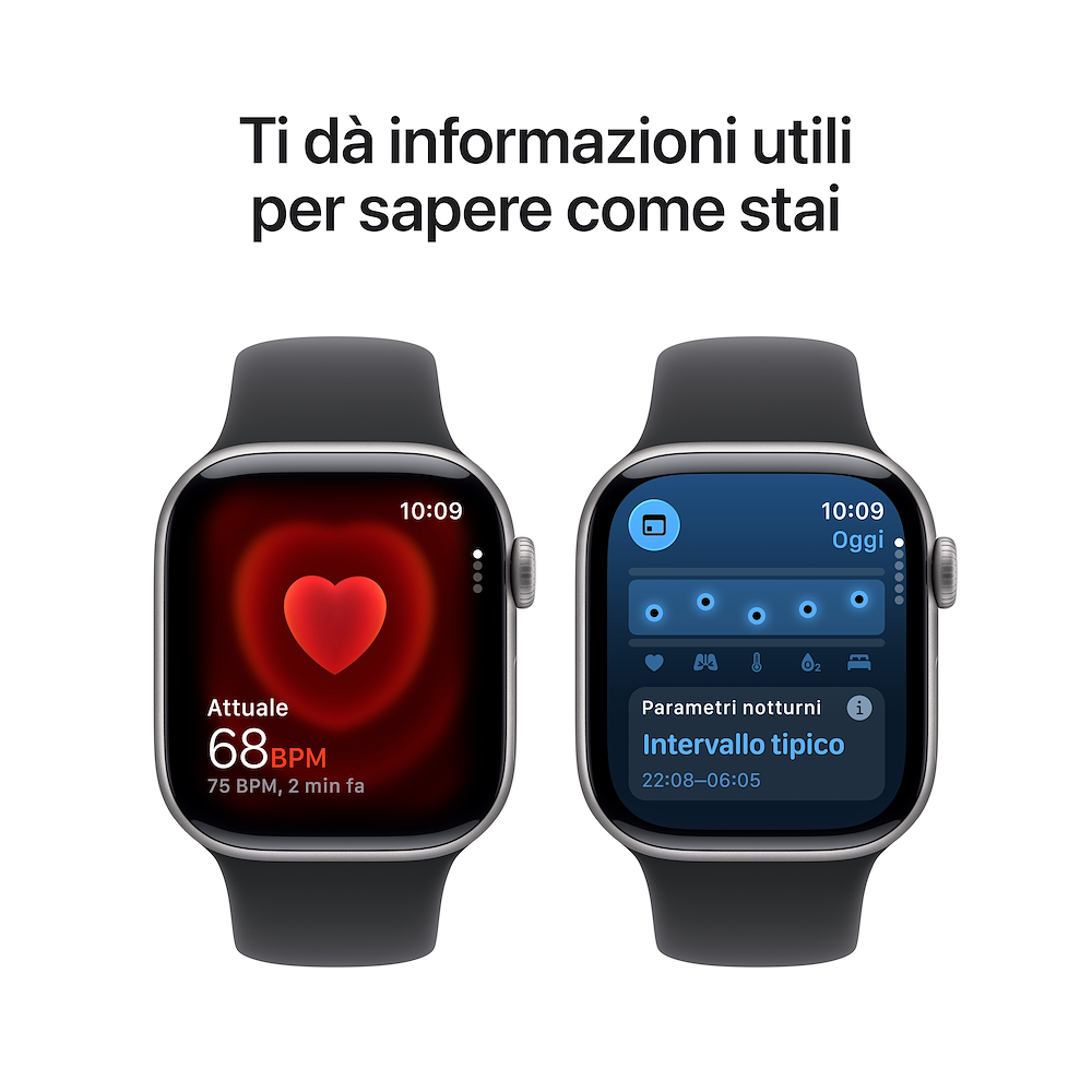 APPLE MEQW4QL/A - Apple Watch 11 GPS Grau Schwarz
