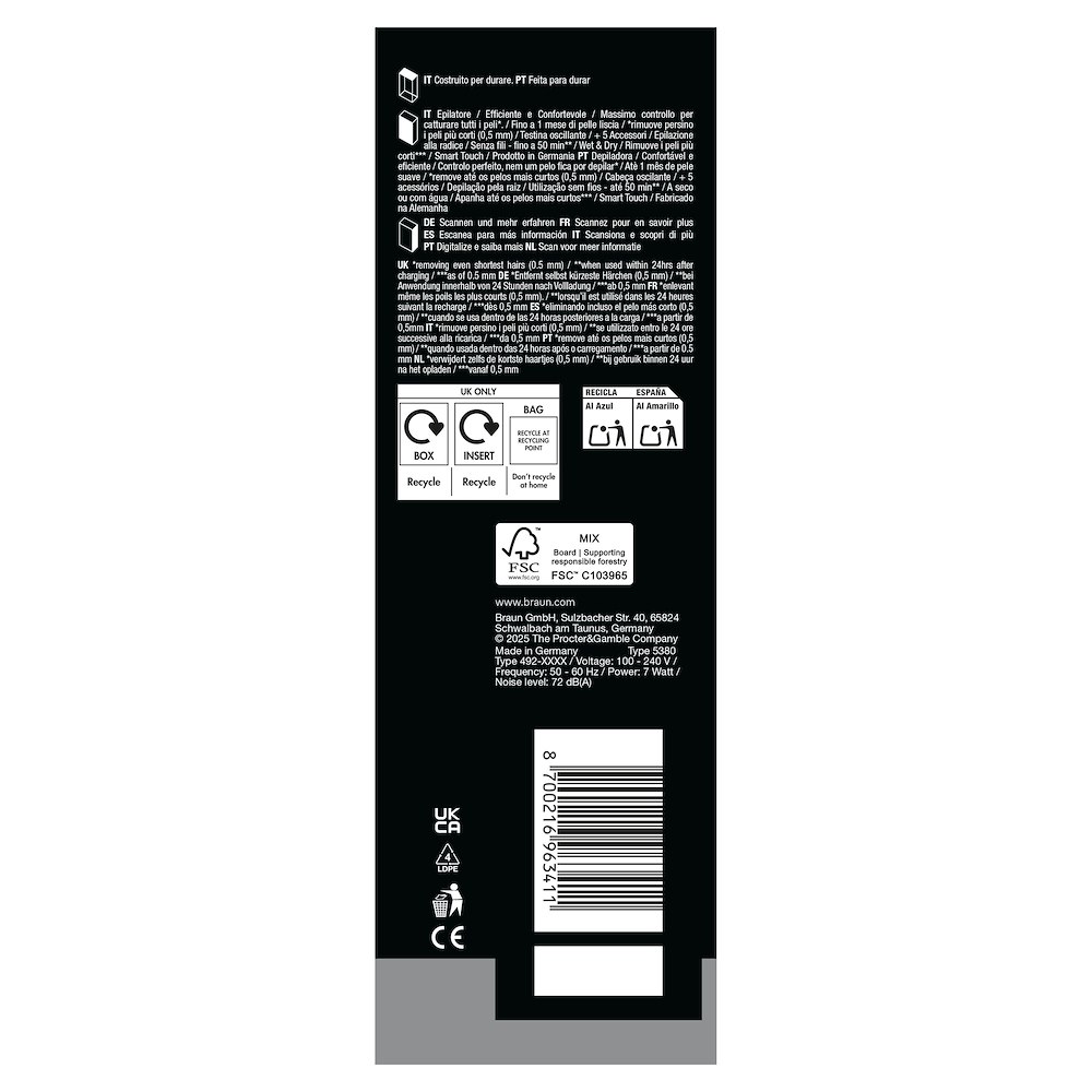BRAUN SES9061 - Epilierer Wet & Dry 40 Pinzetten