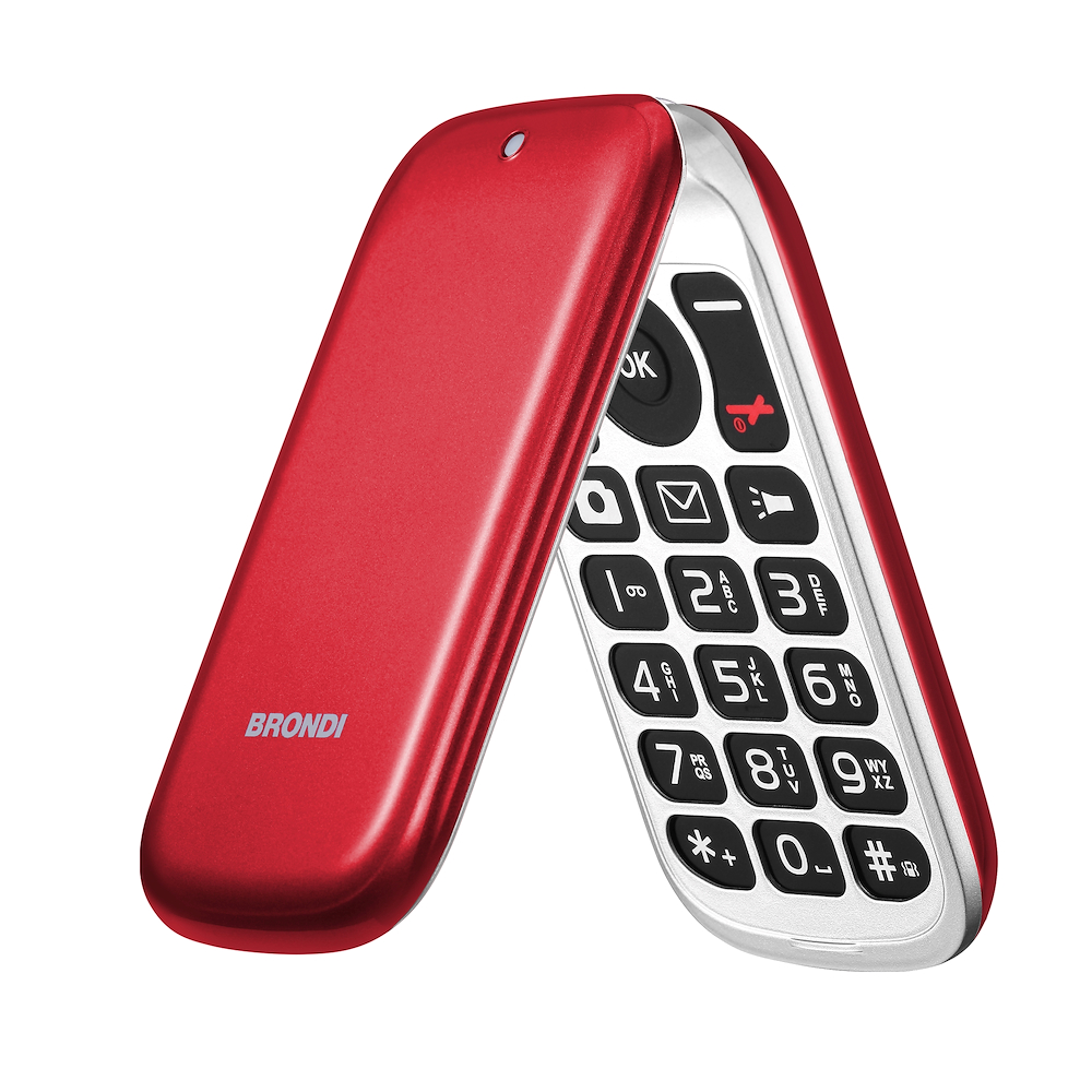 BRONDI STONEPIUROSSO - DualSIM Telefon 2.4 Zoll Rot