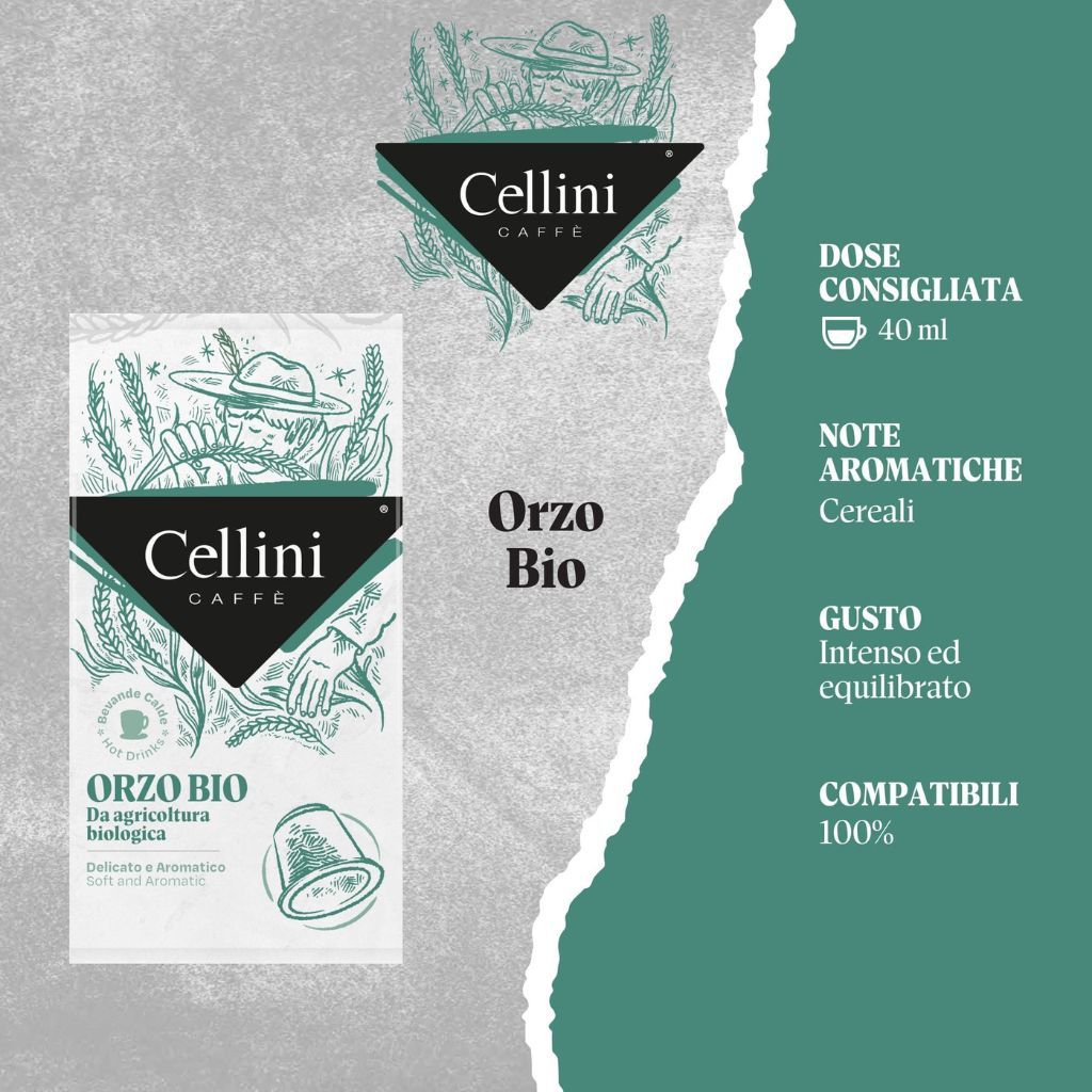 CELLINI 8104210 - Bio Gerstenkaffee Kapseln für Nespresso