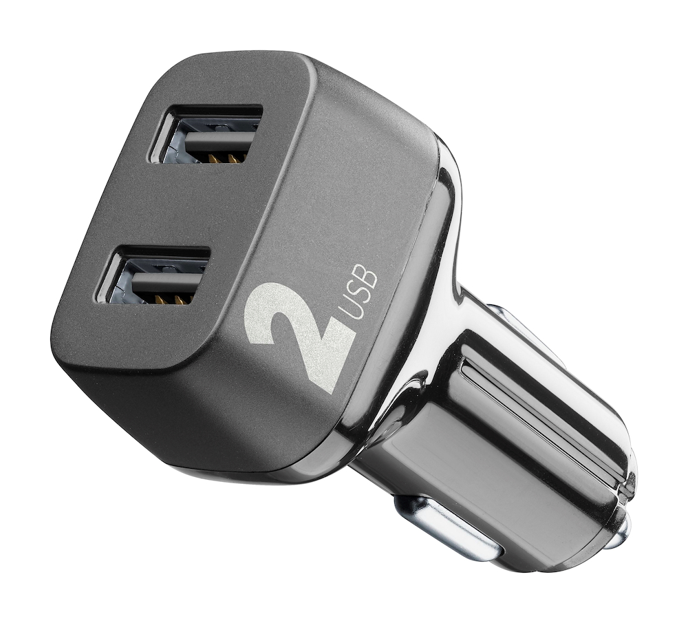 CELLULAR LINE CBRUSB224WK - Auto-Ladegerät 2 USB Schwarz