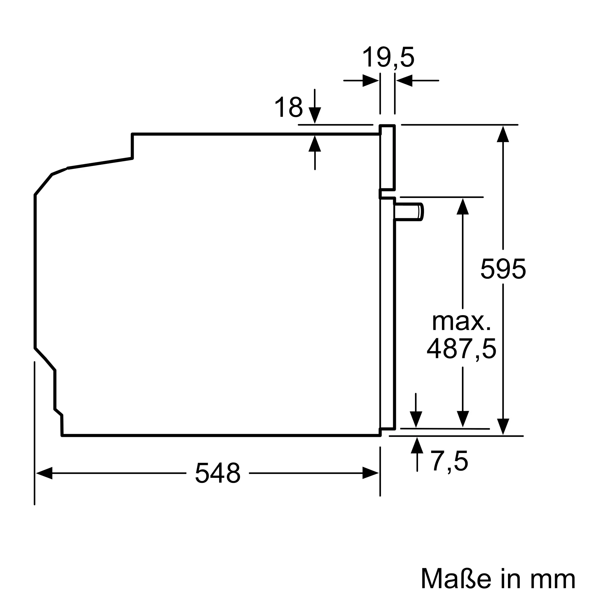 BOSCH HBG635BW1 - Serie 8 Einbau-Backofen weiß