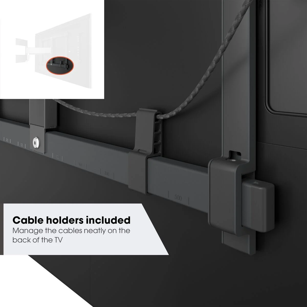 VOGEL'S TVM5645 - Vogel's ELITE TVM 5645 – Supporto da parete ultra-sottile e completamente orientabile per TV da 40–77 pollici