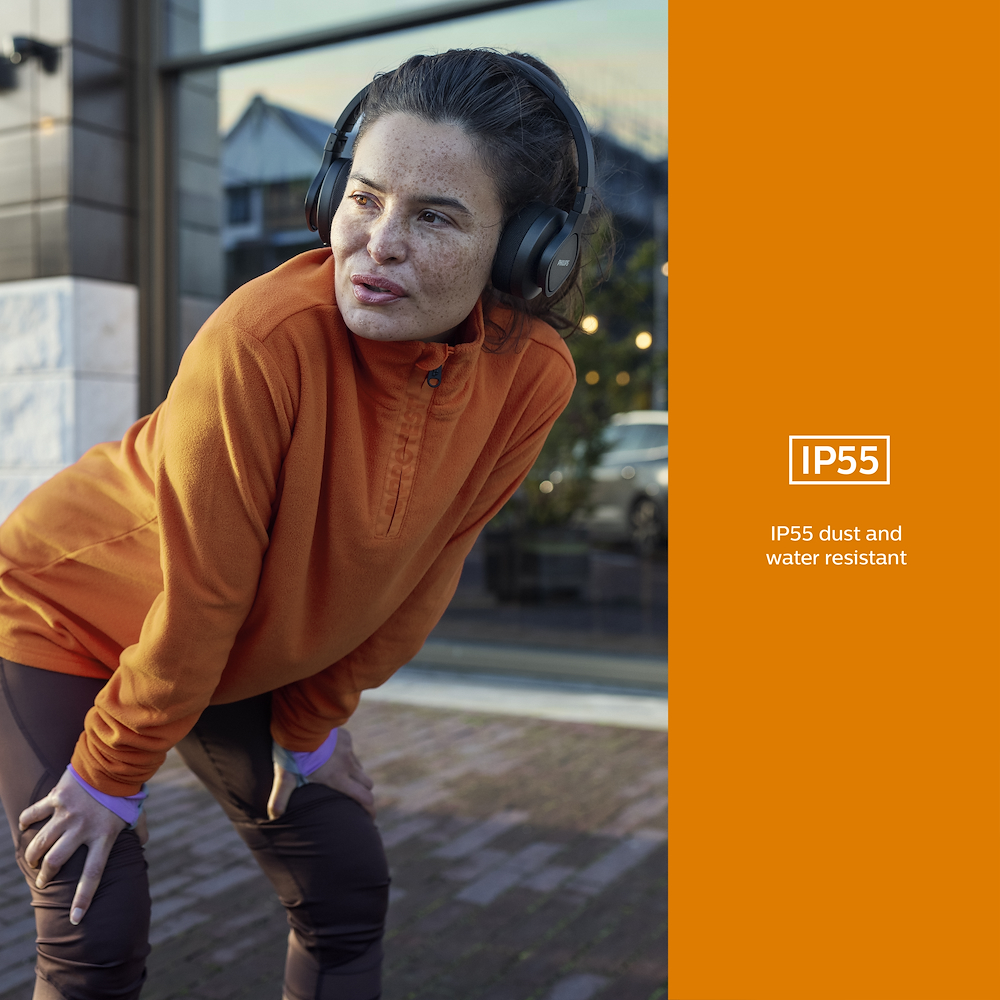 PHILIPS TAA4216BK - Philips Sportkopfhörer kabellos mit 40mm Treiber