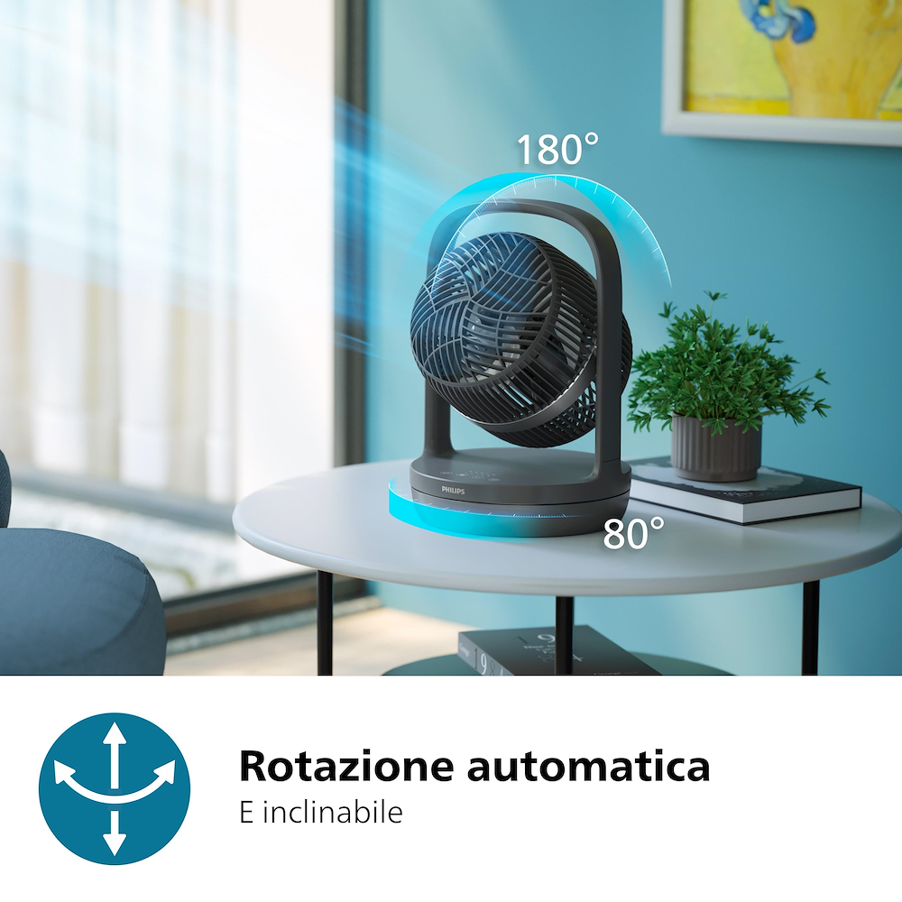 PHILIPS CX3050 - Philips Tischventilator 28W Schwarz
