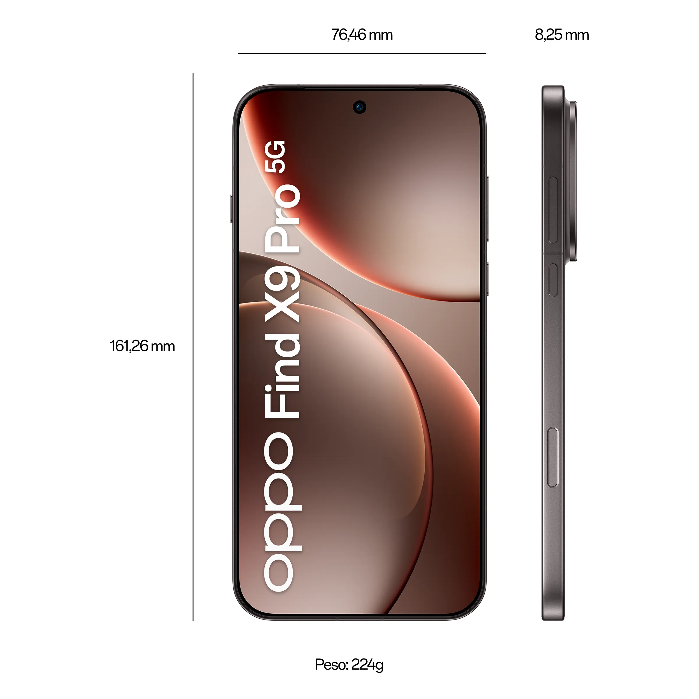 OPPO FINDX9PRO5GTITANIUMCHARCO - Smartphone Find X9 Pro Titanium Charcoal
