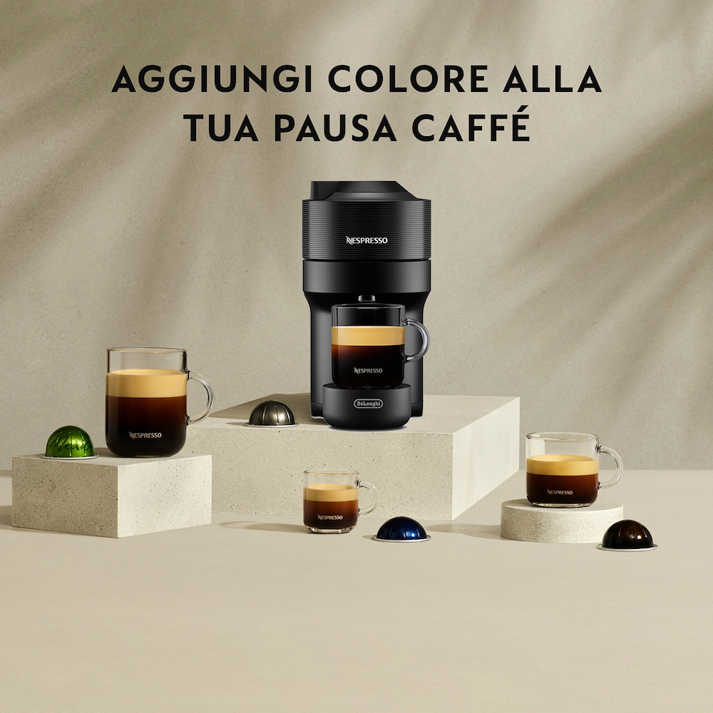 DE LONGHI ENV90B - De'Longhi Nespresso Vertuo Pop ENV90B Kapselmaschine Schwarz