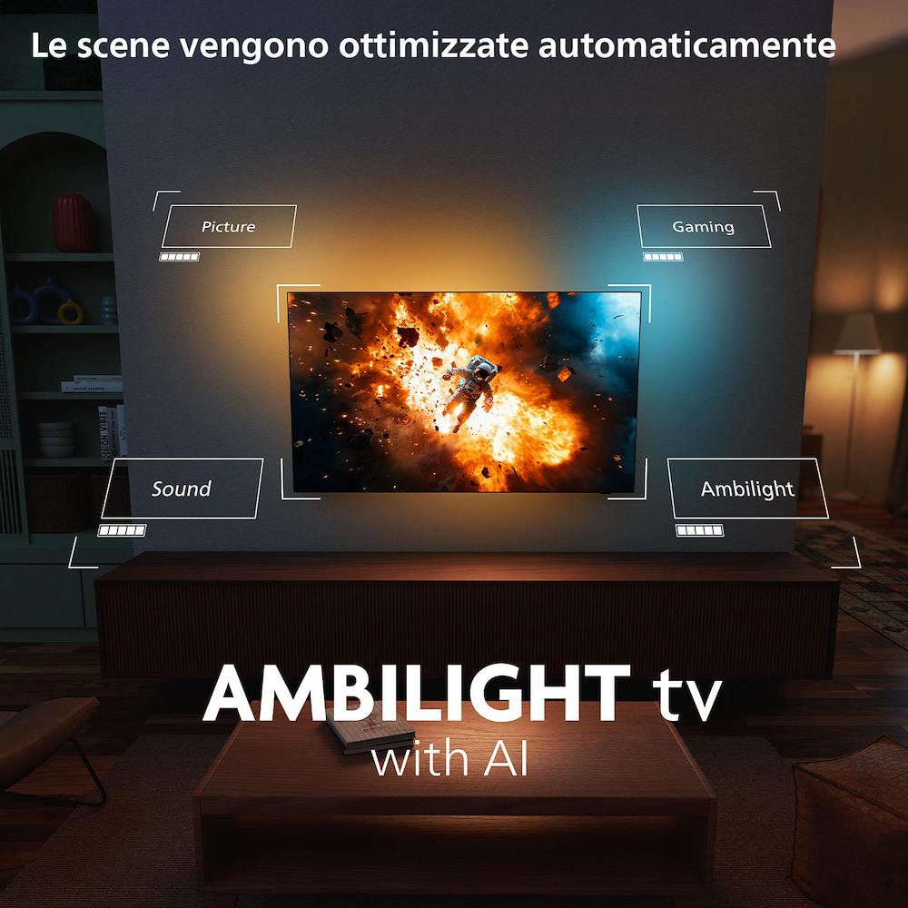 PHILIPS 48OLED820 - 48" OLED Fernseher 4K Ambilight