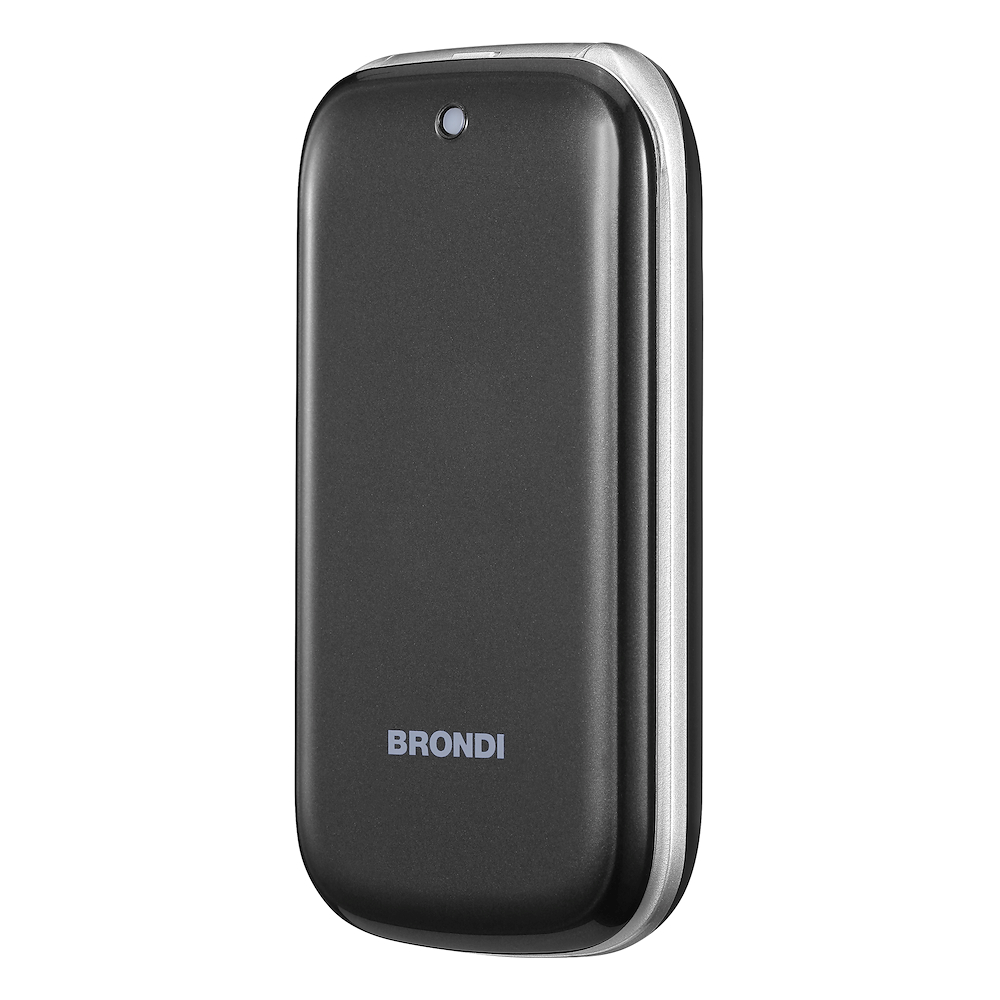 BRONDI STONEPIUNERO - Telefono Dualsim 2.4" Nero con Bluetooth