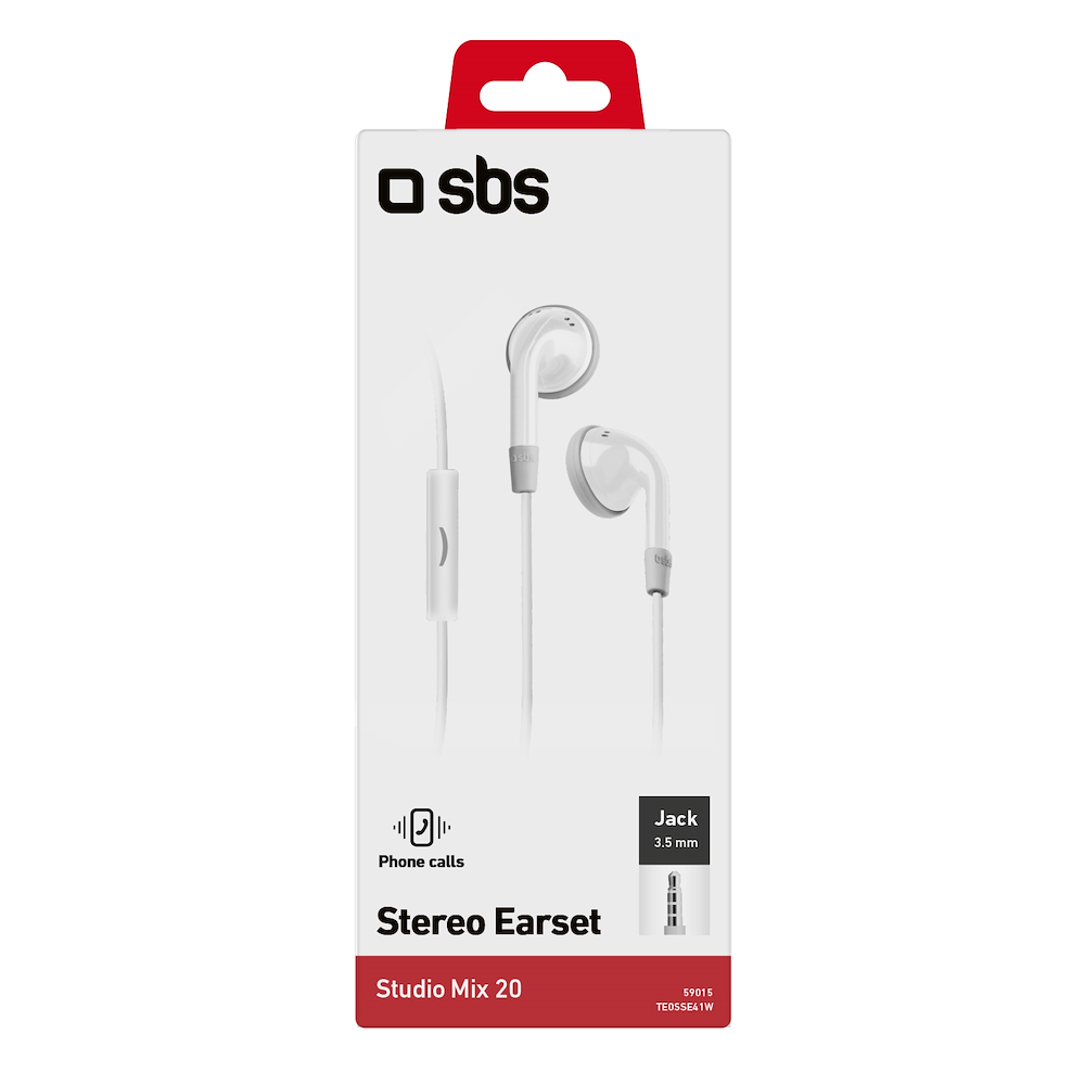 SBS TE0SSE41W - Power Duo TE0SSE41W Auricolari In-Ear