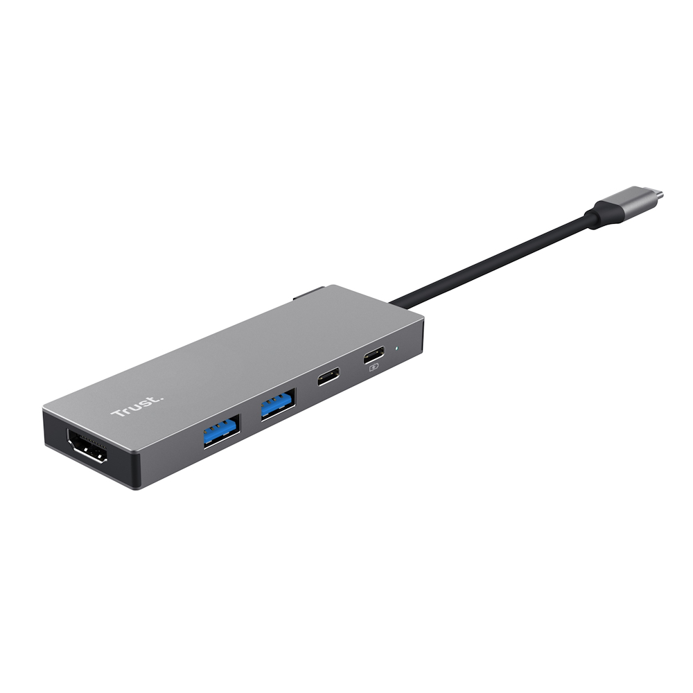 TRUST 26062 - USB-C HUB 5-PORT GRAU