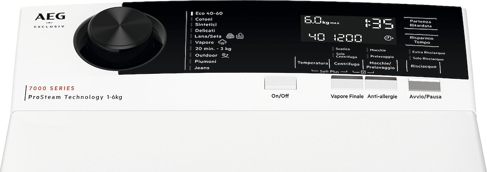 AEG XTR7BGE36A - Lavatrice 6kg Invert Vapore