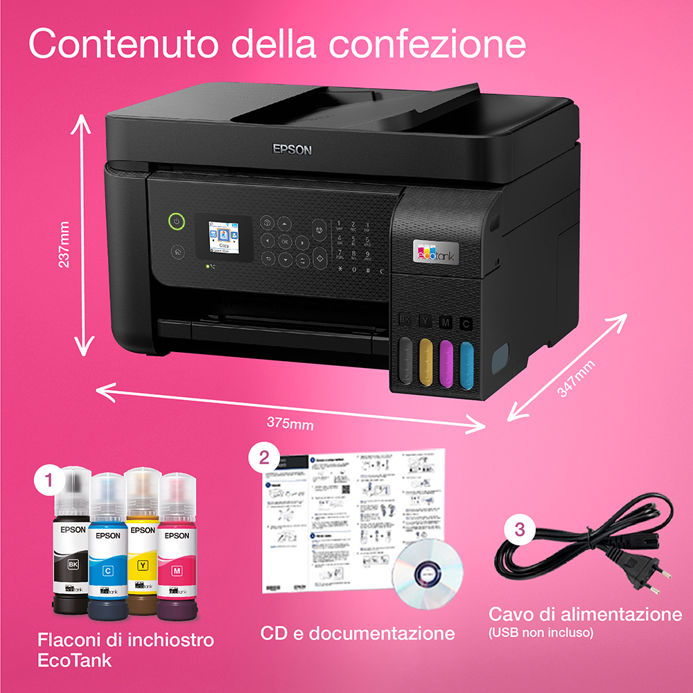 EPSON C11CJ65402 - Stampante Multifunzione EcoTank ET-4800