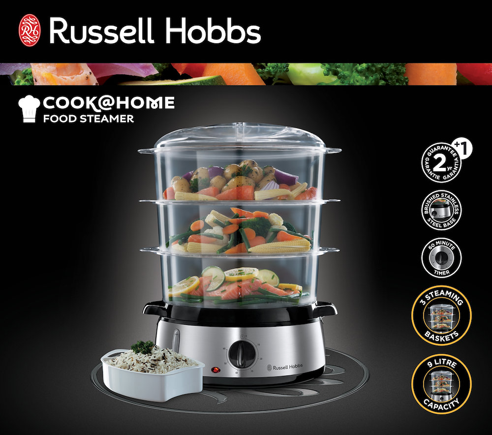 RUSSELL HOBBS 1927056 - Russell Hobbs Cook@Home Dampfgarer 19270-56 RUSSELL HOBBS 1927056 - Russell Hobbs Cook@Home Dampfgarer 19270-56