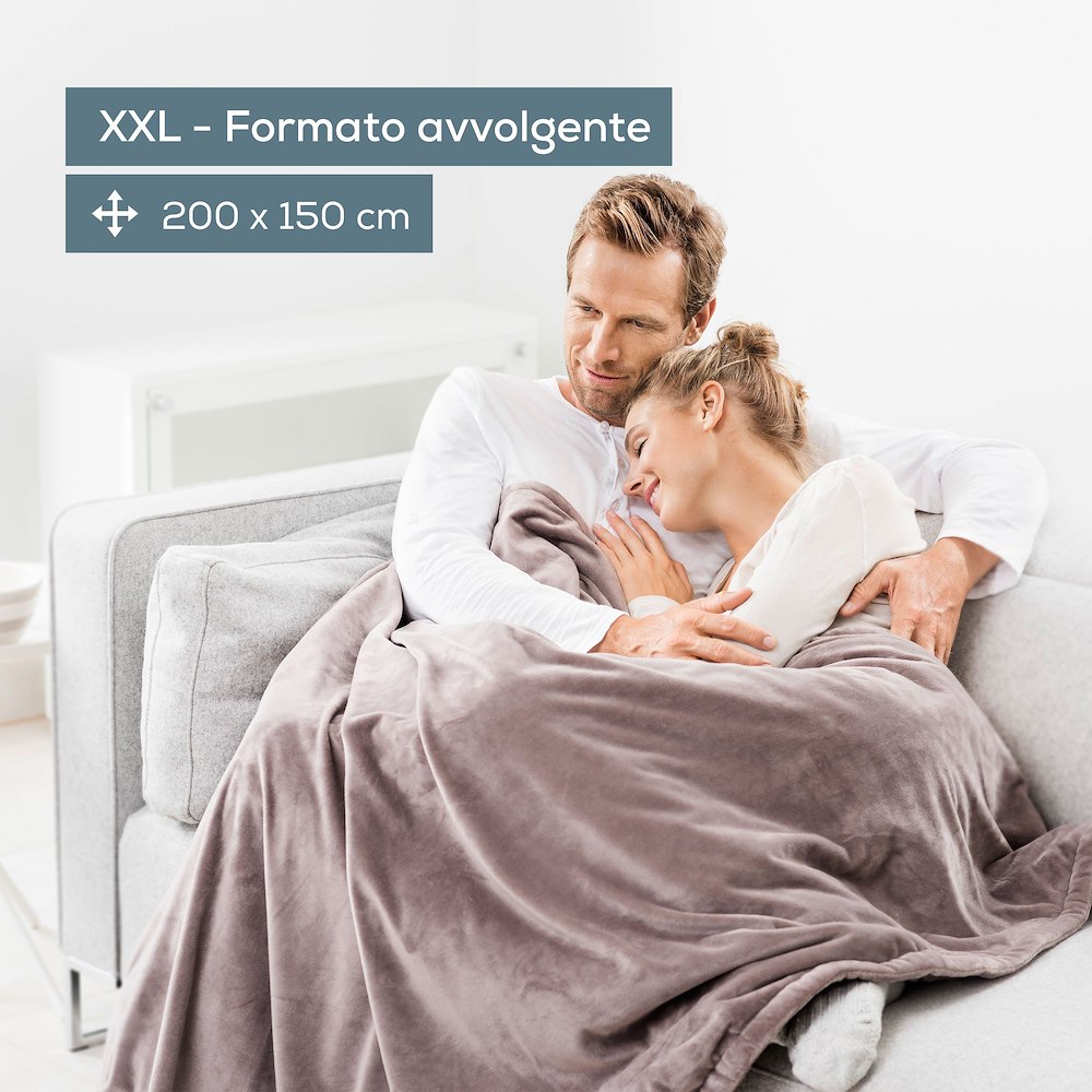 BEURER HD150XXLTAUPE - Coperta termica XXL taupe