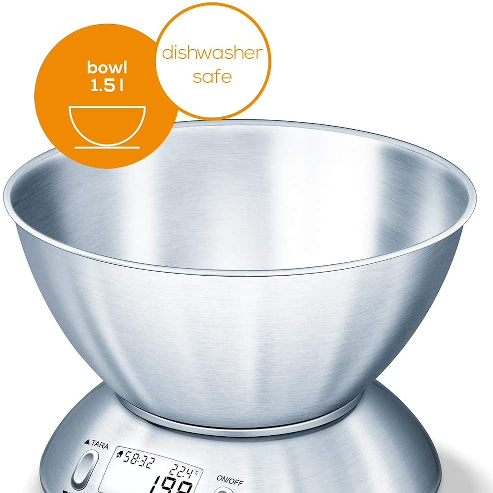 BEURER KS54 - KS54 0269613 BIL.CUCINA 5KG/1GR 1.5LT CIOTOLA LAVABILE IX