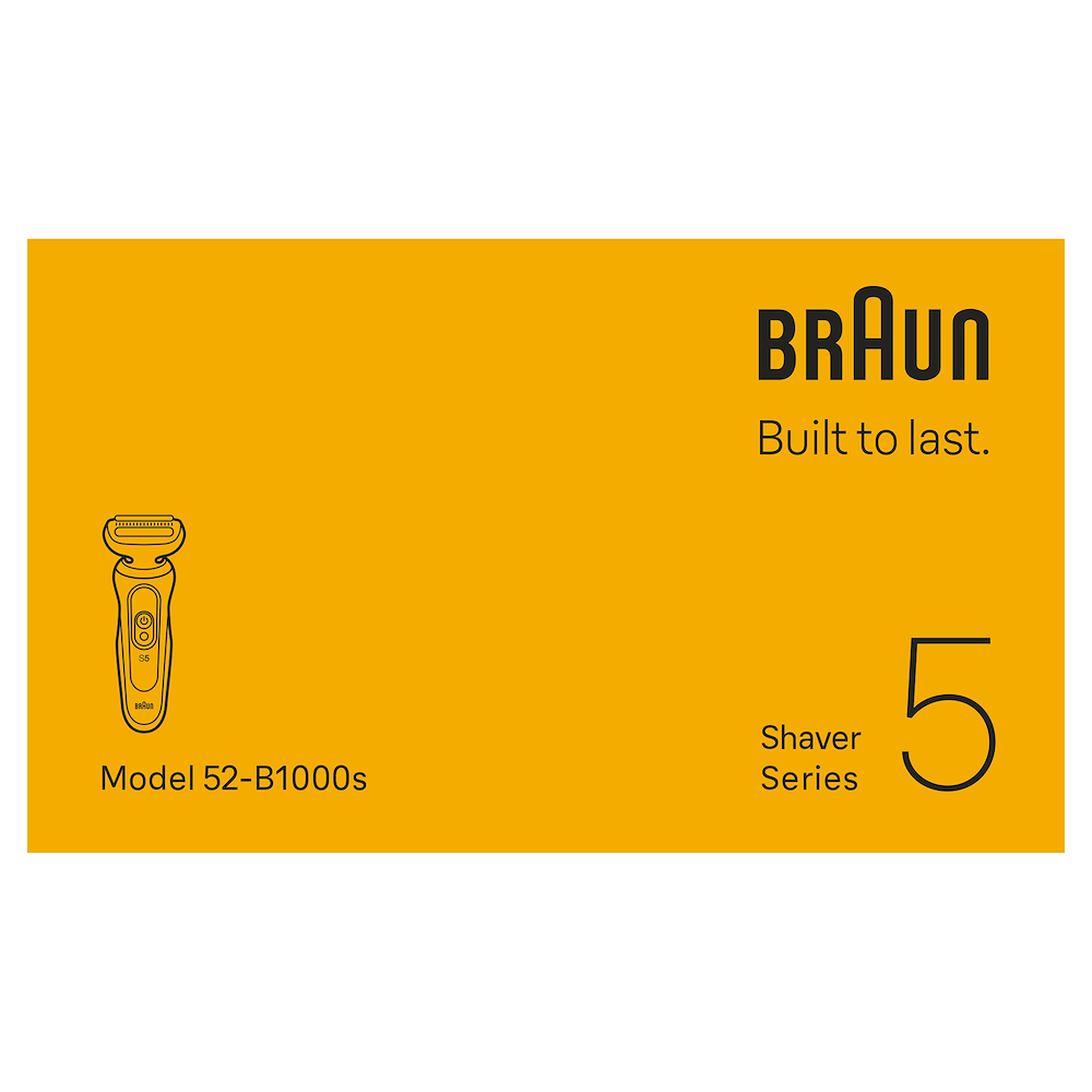 BRAUN 52B1000S - Elektrorasierer Blau