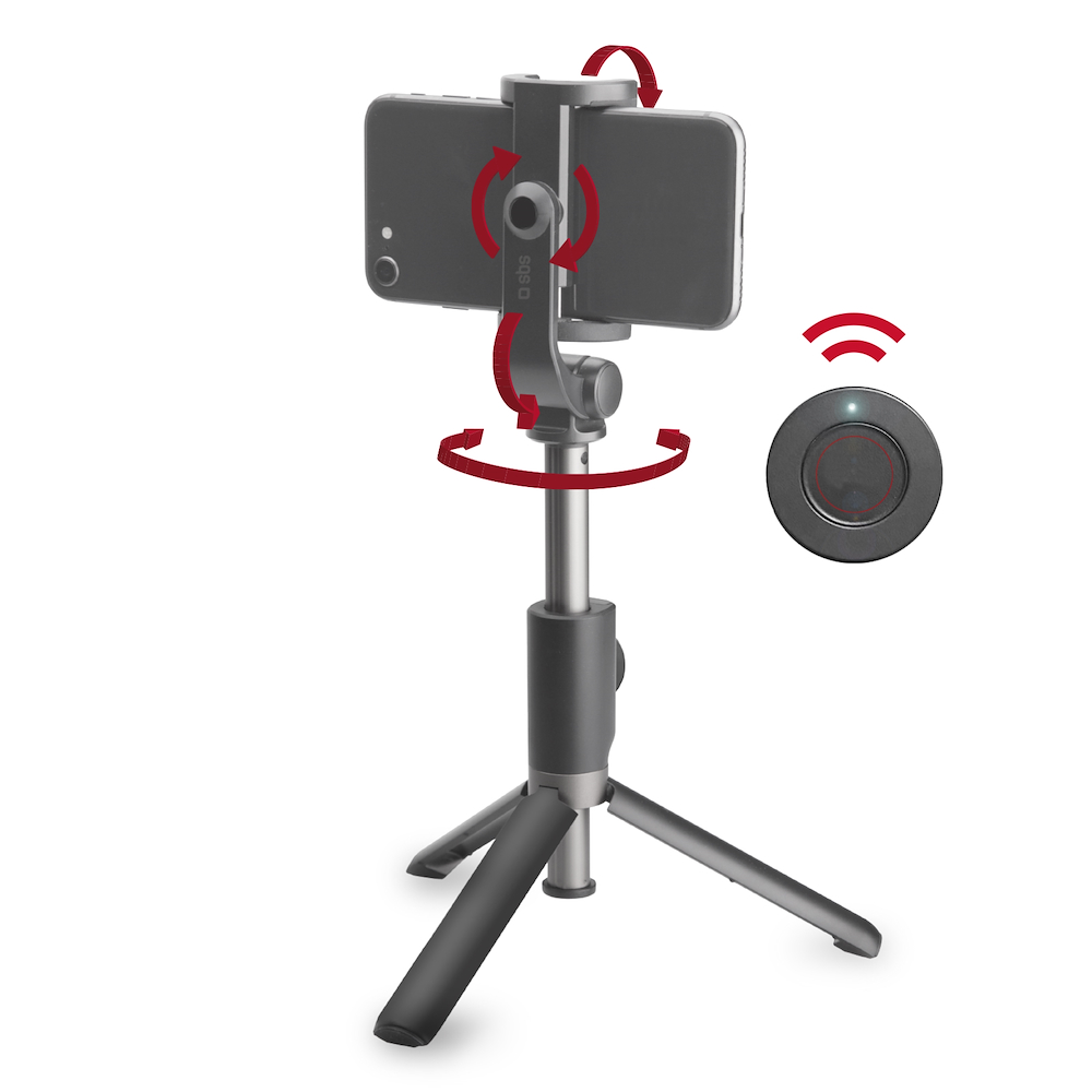 SBS TESELFIEBTALTRIPODK - Selfie Stick Stativ kabellos für Smartphone